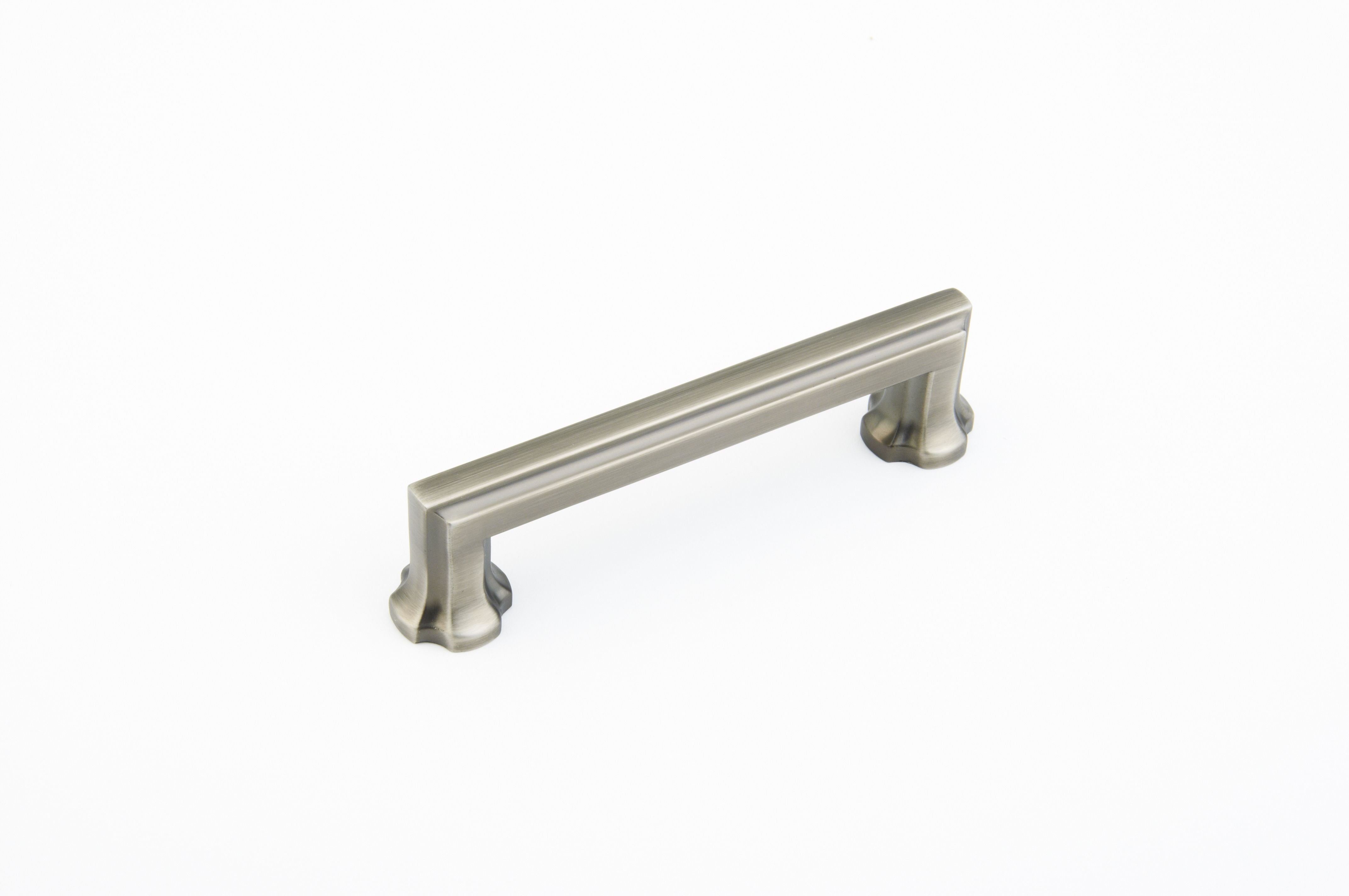 Schaub 877-AN 4" Center to Center Empire Cabinet Pull Antique Nickel Finish Sparrow Supply
