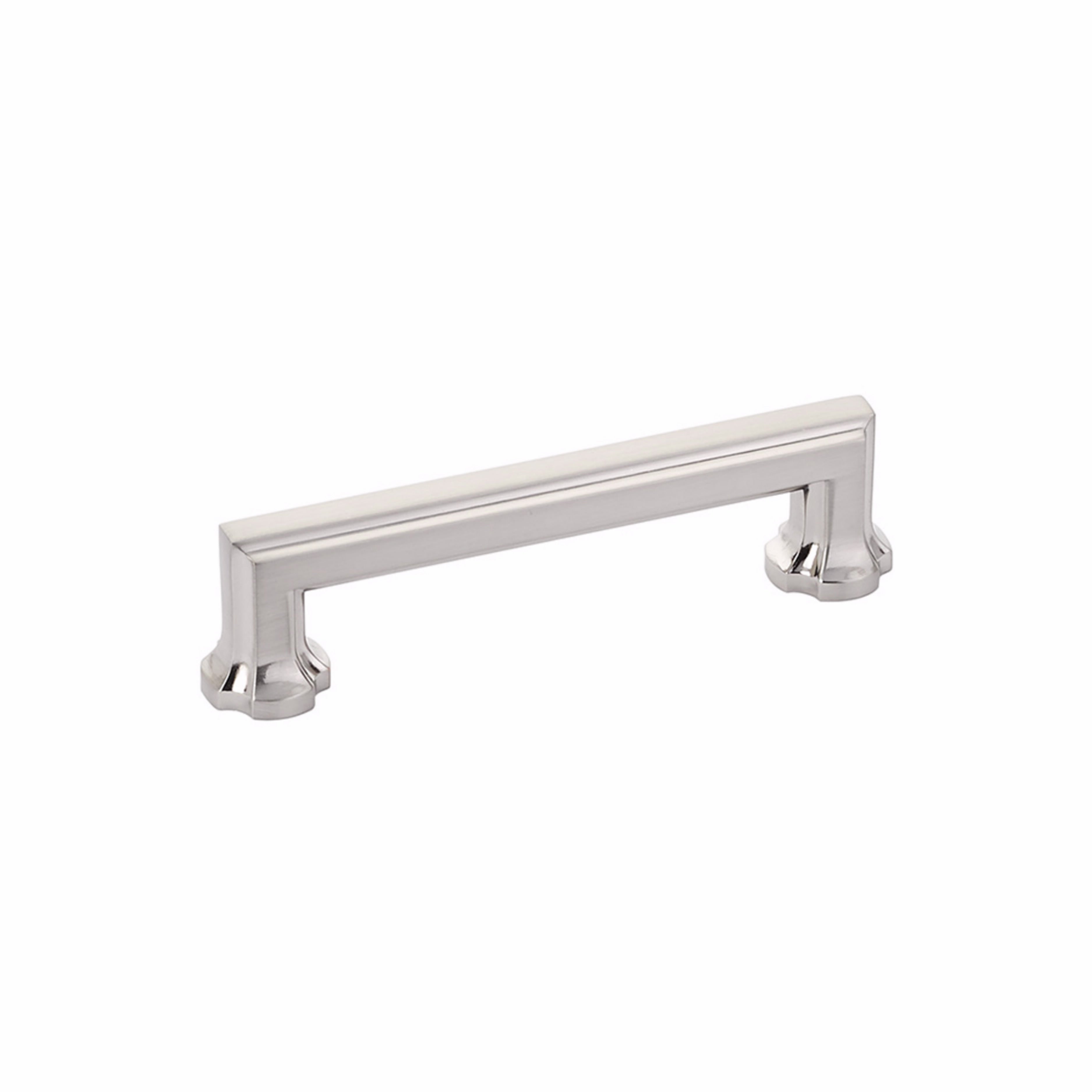 Schaub 877-BN 4" Center to Center Empire Cabinet Pull Brushed Nickel Finish Sparrow Supply