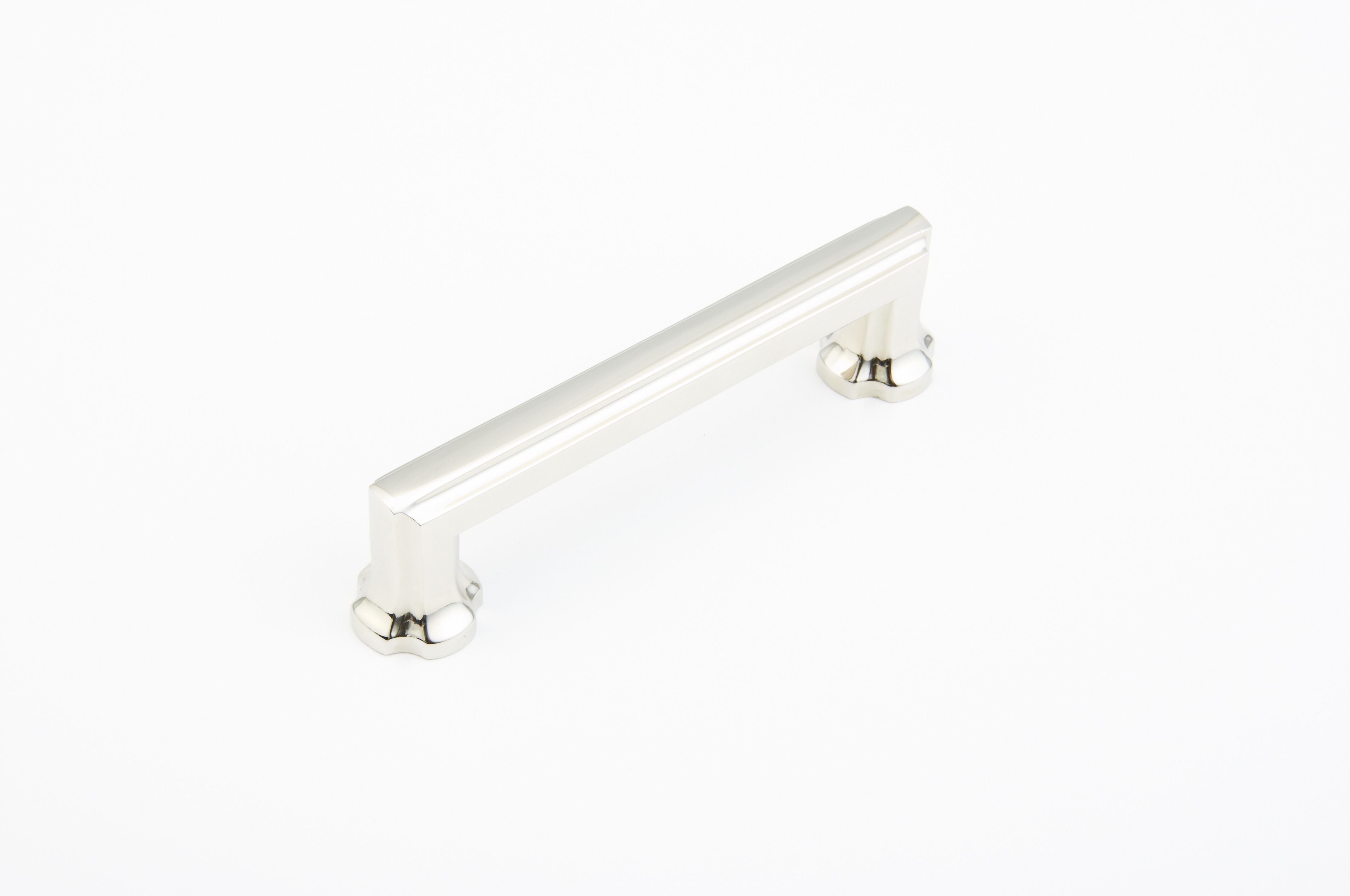 Schaub 877-PN 4" Center to Center Empire Cabinet Pull Polished Nickel Finish Sparrow Supply