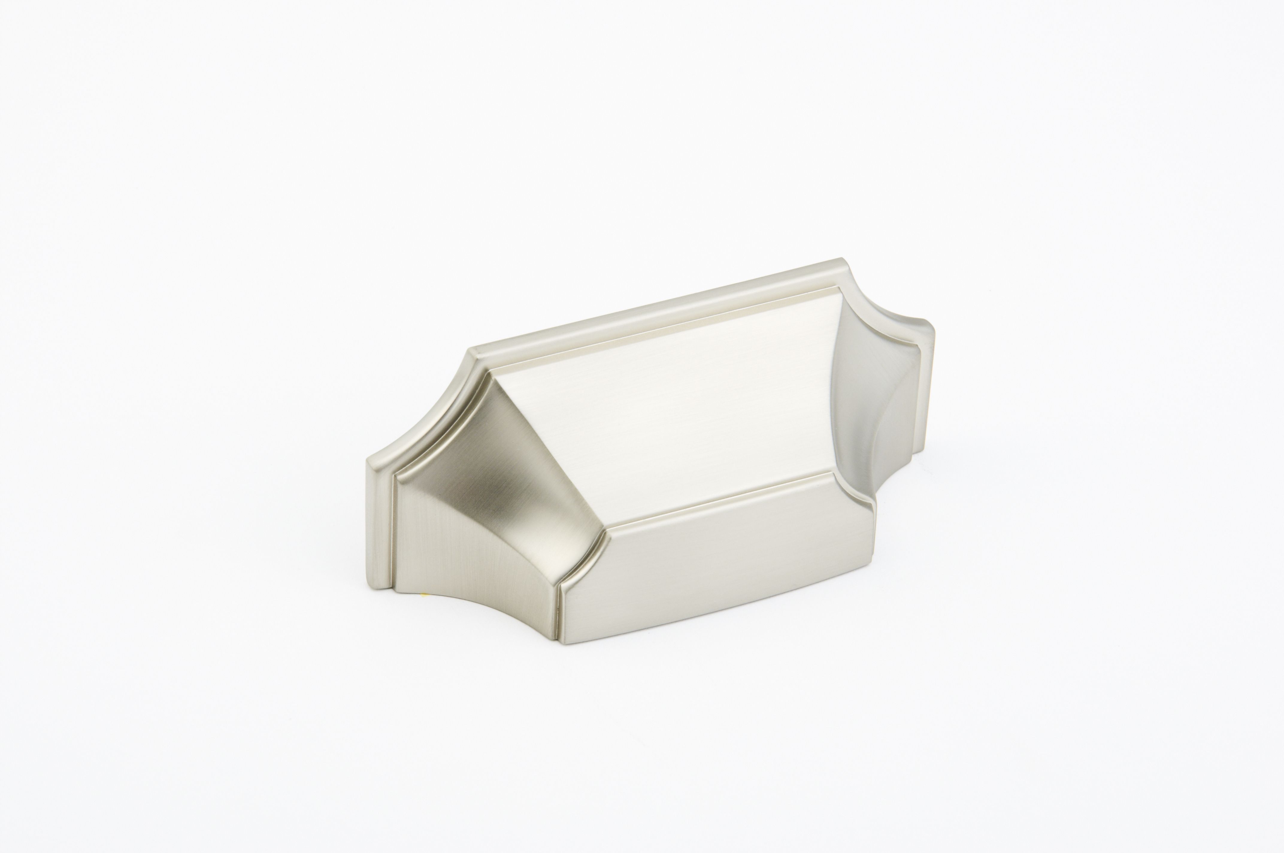 Schaub 878-15 3" Center to Center Empire Cup Pull Satin Nickel Finish Sparrow Supply
