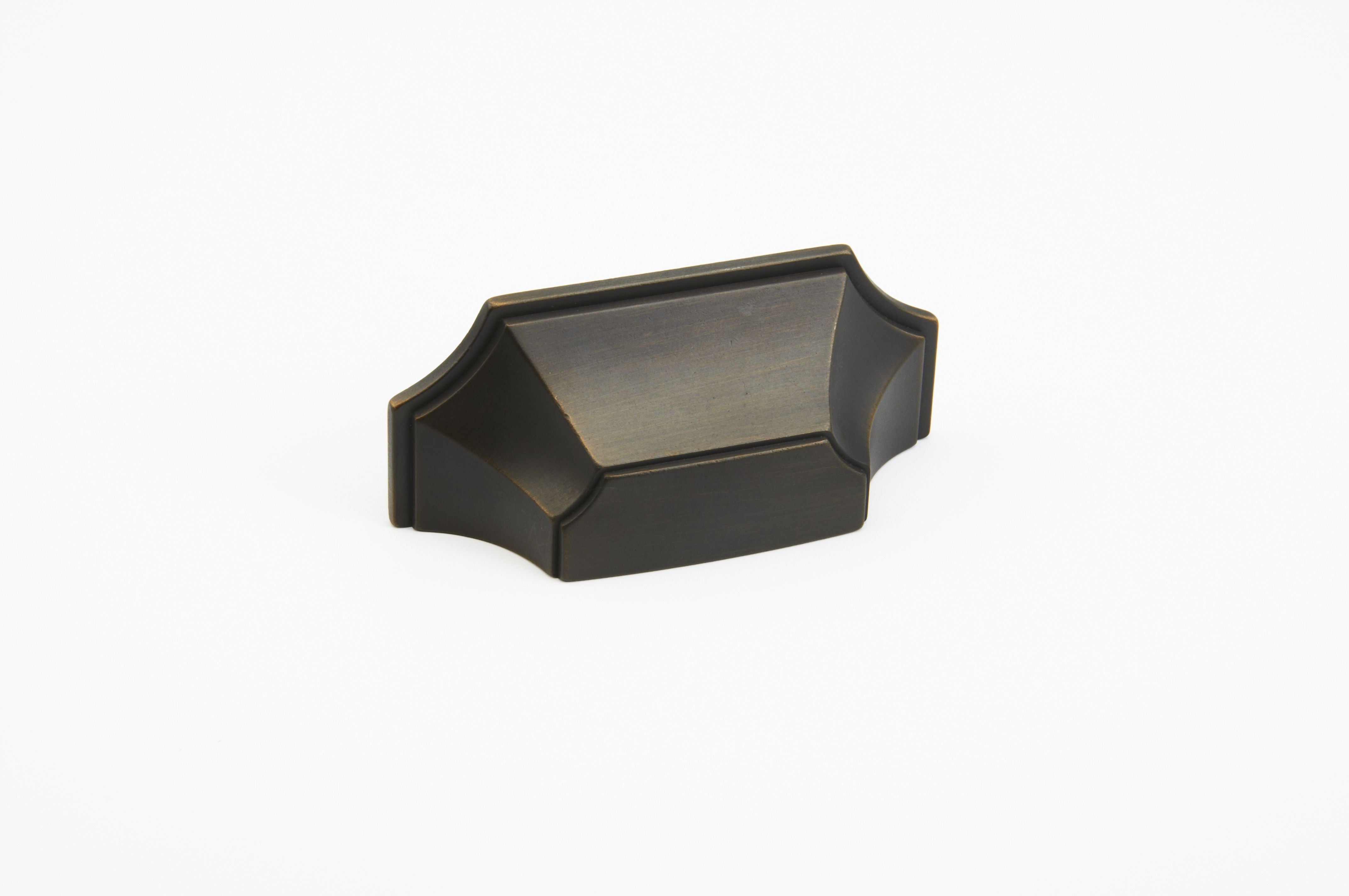 Schaub 878-ABZ 3" Center to Center Empire Cup Pull Ancient Bronze Finish Sparrow Supply