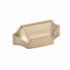 Schaub 878-SSB 3" Center to Center Empire Cup Pull Signature Satin Brass Finish Sparrow Supply