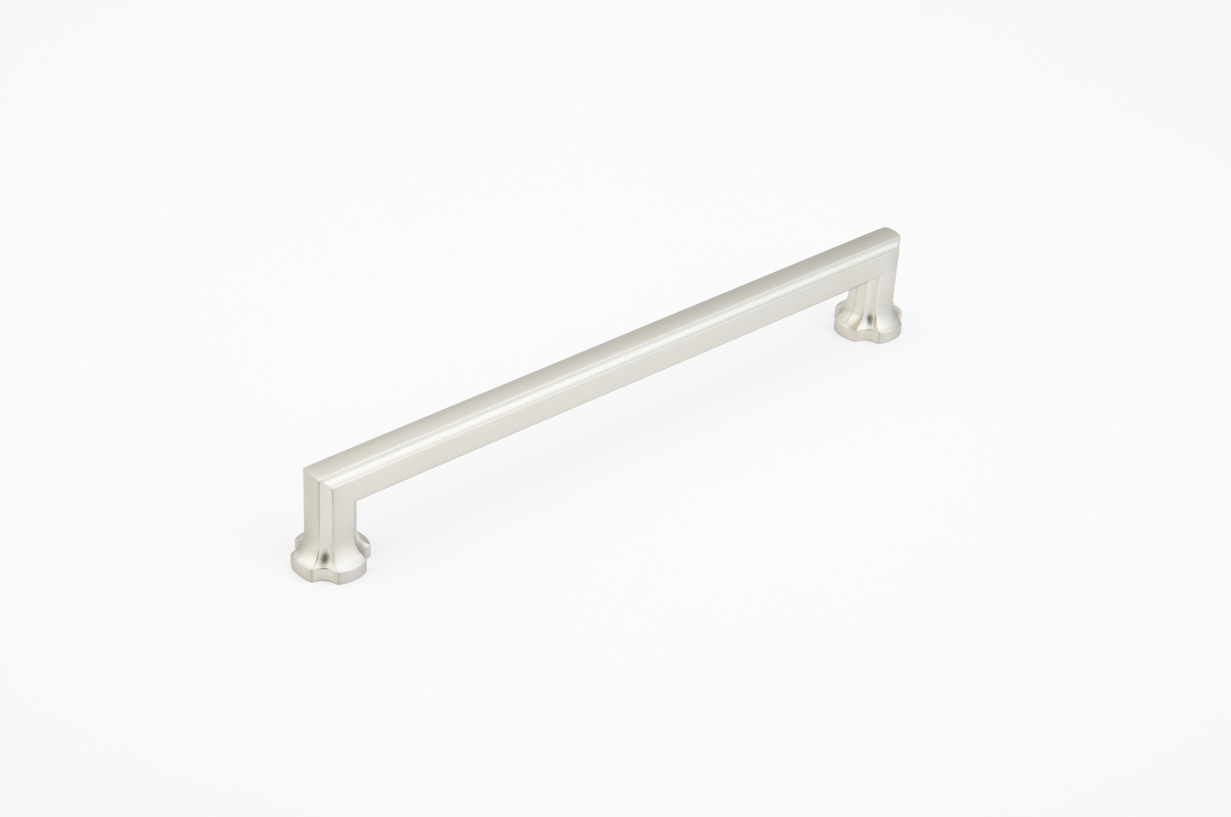 Schaub 879-15 8" Center to Center Empire Cabinet Pull Satin Nickel Finish Sparrow Supply