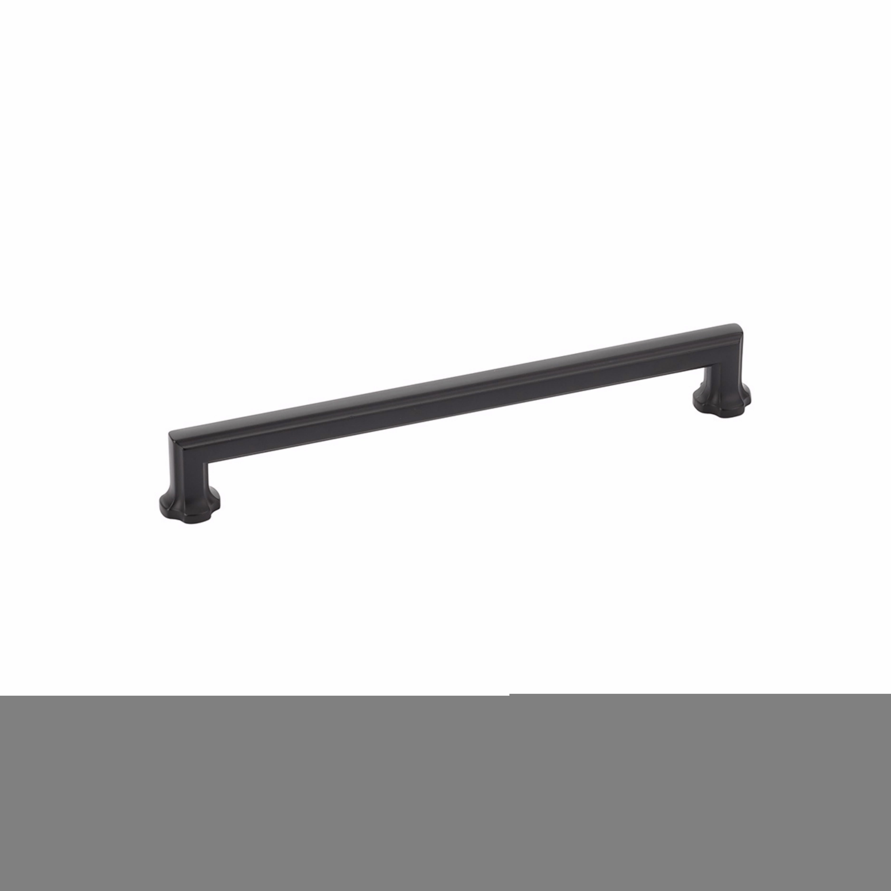 Schaub 879-MB 8" Center to Center Empire Cabinet Pull Matte Black Finish Sparrow Supply