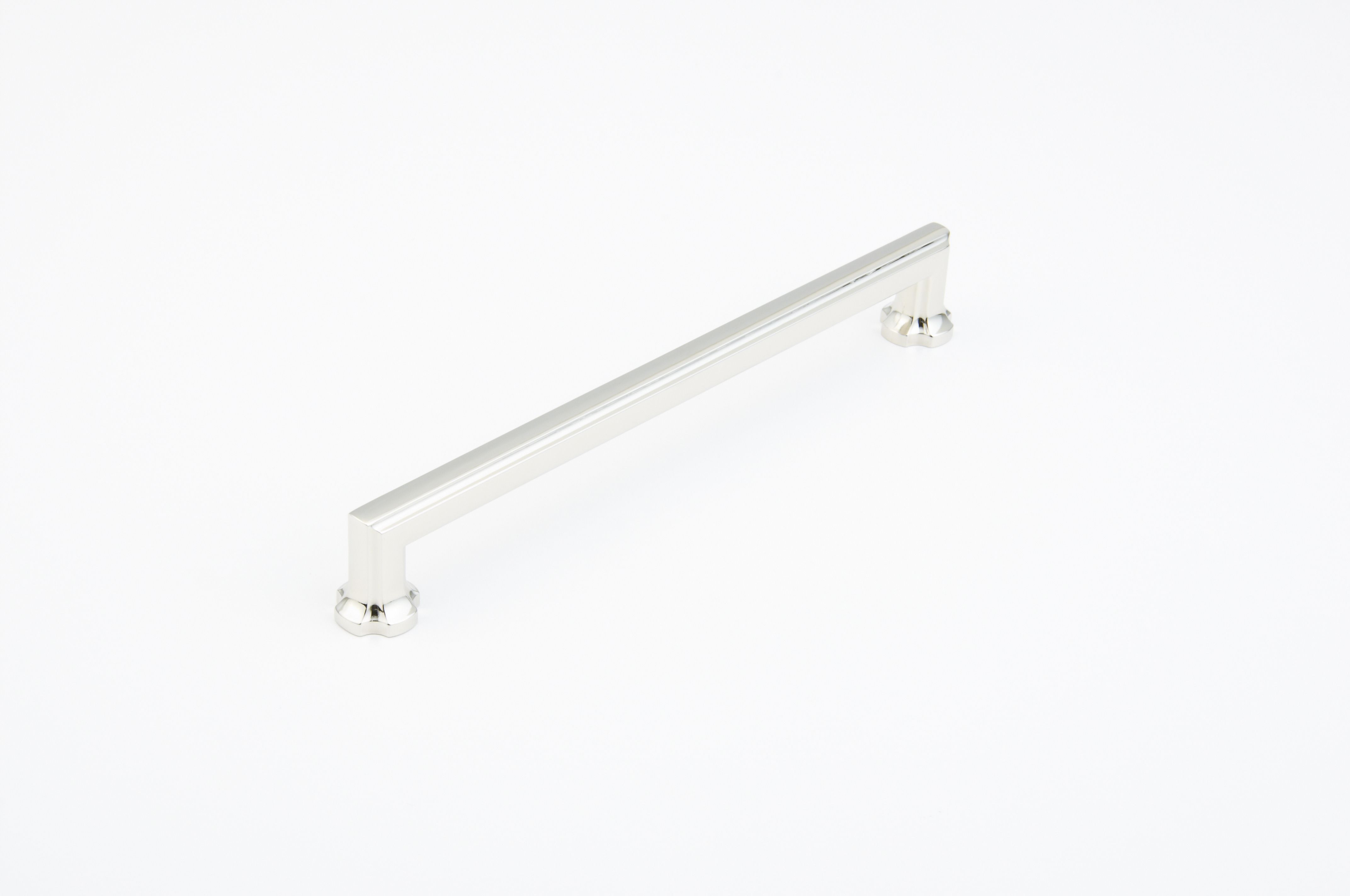 Schaub 879-PN 8" Center to Center Empire Cabinet Pull Polished Nickel Finish Sparrow Supply