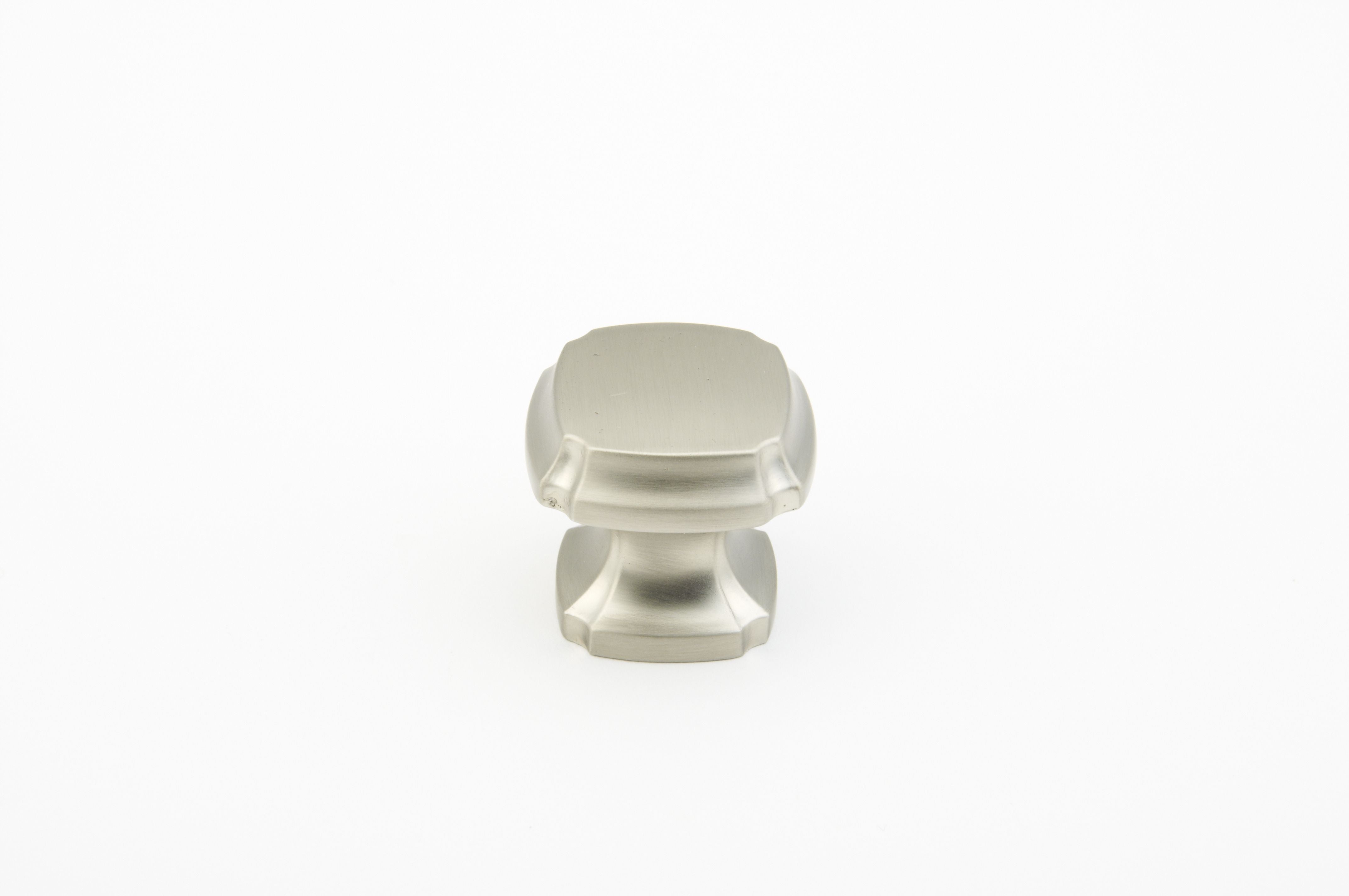 Schaub 882-15 1-3/8" Empire Square Cabinet Knob Satin Nickel Finish Sparrow Supply