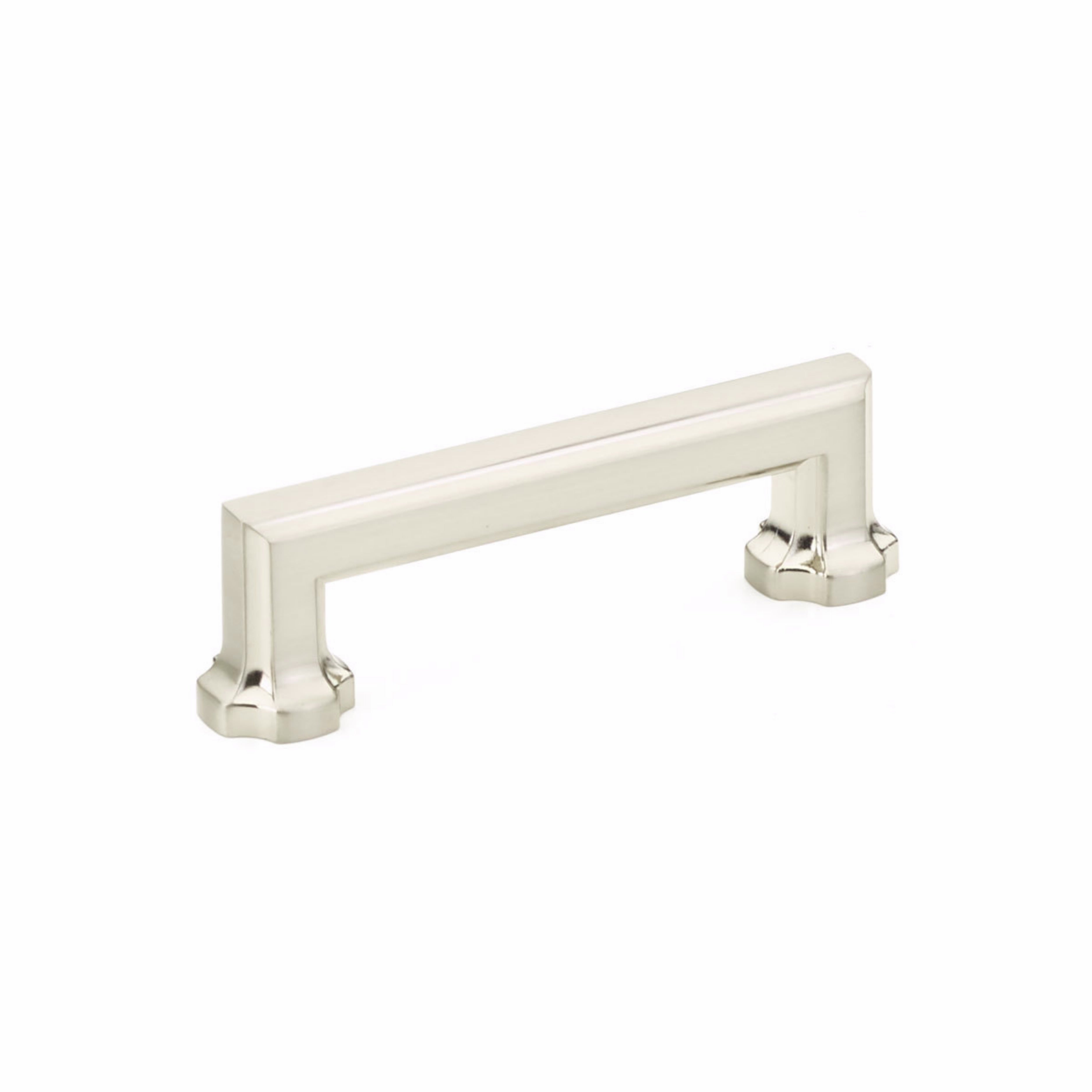 Schaub 883-BN 3-1/2" Center to Center Empire Cabinet Pull Brushed Nickel Finish Sparrow Supply