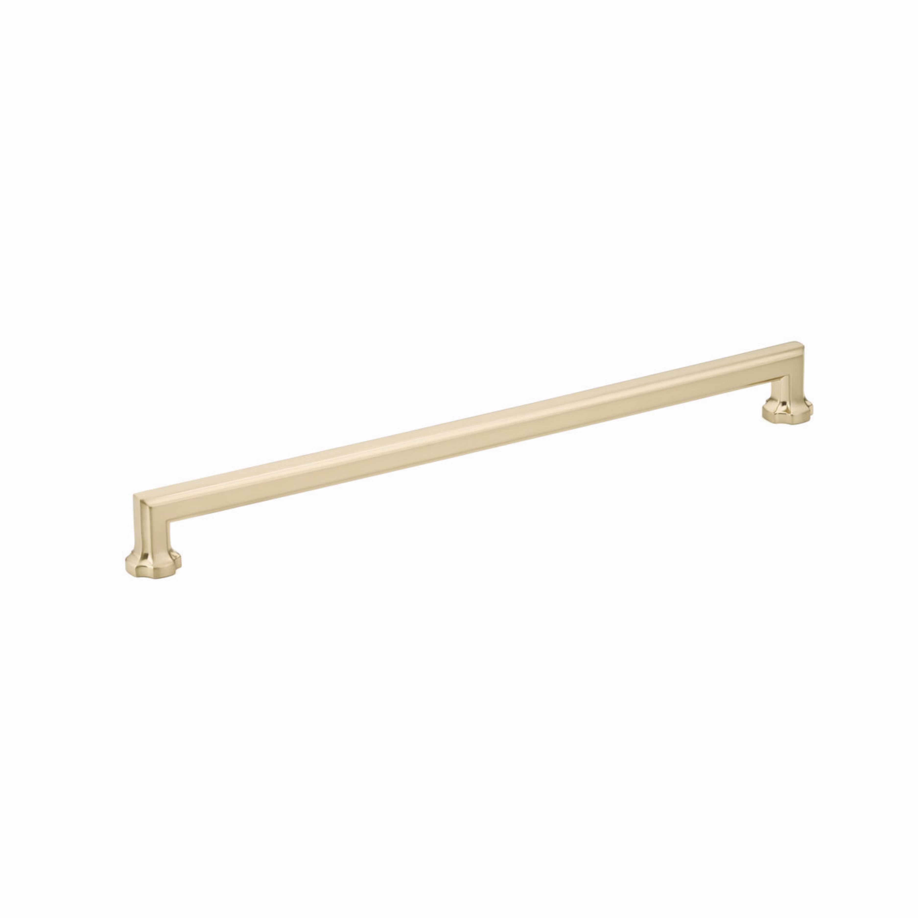 Schaub 887-SSB 12" Center to Center Empire Cabinet Pull Signature Satin Brass Finish Sparrow Supply