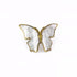Schaub 891-PAR 1-1/2" Center to Center Mother of Pearl Nature Butterfly Cabinet Pull Paris Brass Finish Sparrow Supply