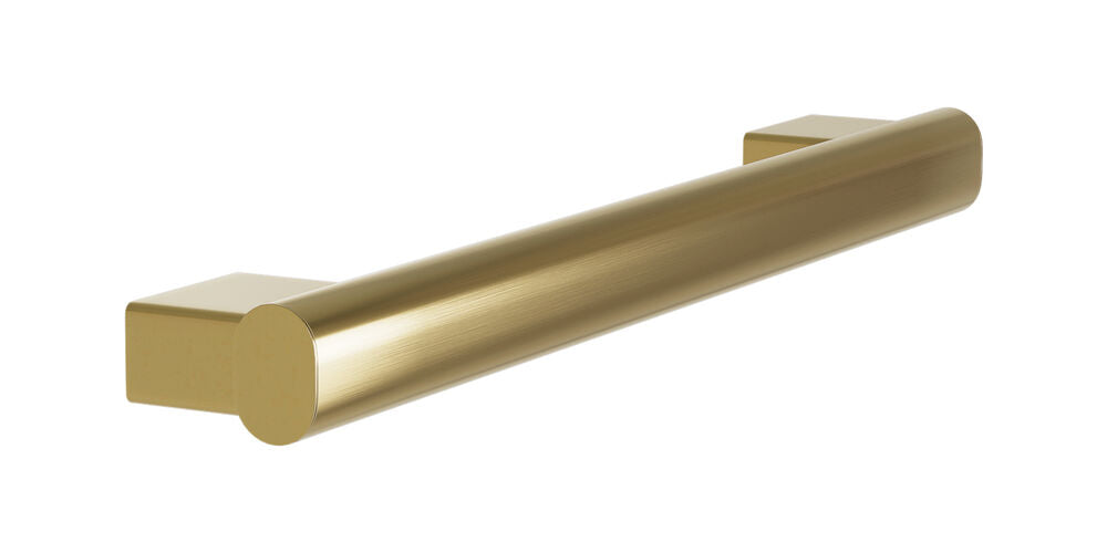 Bradley 8B1-0011800-BR Grab Bar Oval, Stainless Satin, 18" Brushed Brass