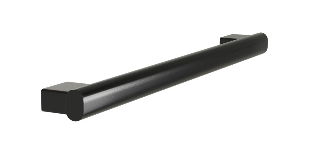 Bradley 8B1-0012400-BB Grab Bar Oval, Stainless Satin, 24" Brushed Black