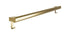 Bradley 8B1-0013696-BR Grab Bar Oval, Stainless Satin-w/Hooks, 36" Brushed Brass