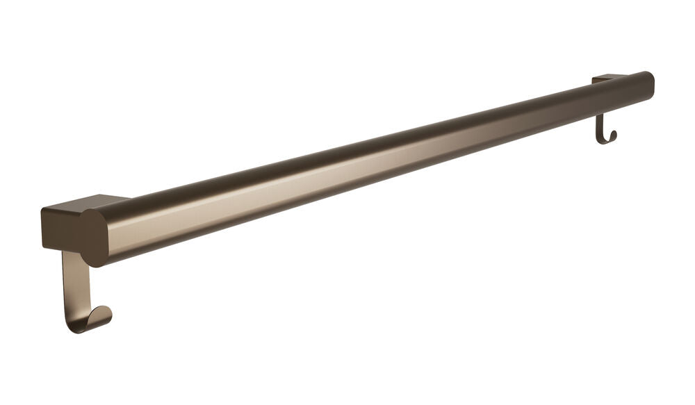 Bradley 8B1-0014296-BZ Grab Bar Oval, Stainless Satin-w/Hooks, 42" Brushed Bronze