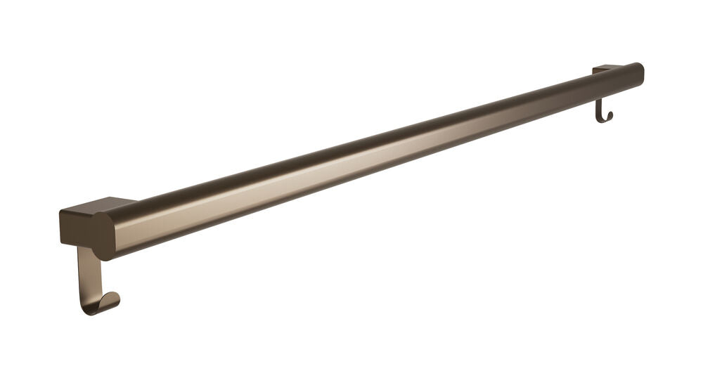 Bradley 8B1-0014896-BZ Grab Bar Oval, Stainless Satin-w/Hooks, 48" Brushed Bronze