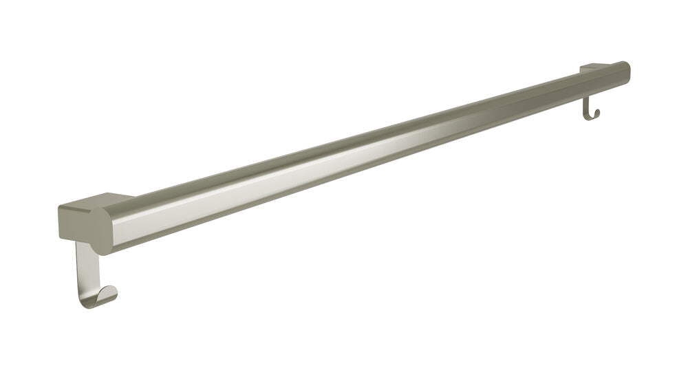 Bradley 8B1-0014896-BN Grab Bar Oval, Stainless Satin-w/Hooks, 48" Brushed Nickel