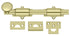 Deltana 8SB3-UNL 8" Surface Bolt; Heavy Duty; Unlacquered Bright Brass Finish Sparrow Supply