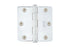 Emtek 91023US26 Pair of 3-1/2" x 3-1/2" 1/4" Radius Steel Residential Duty Hinges Polished Chrome Finish