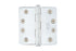 Emtek 91024US26 Pair of 4" x 4" 1/4" Radius Steel Residential Duty Hinges Polished Chrome Finish