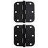 Emtek 91033US19 Pair of 3-1/2" x 3-1/2" 5/8" Radius Steel Residential Duty Hinges Flat Black Finish