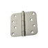 Emtek 91034US14 Pair of 4" x 4" 5/8" Radius Steel Residential Duty Hinges Polished Nickel Finish