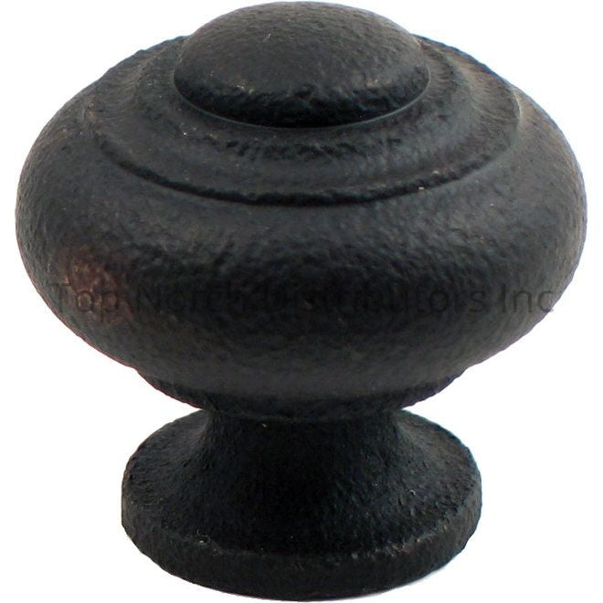 Rusticware 910BLK 1-1/8" Cabinet Knob Black Sparrow Supply