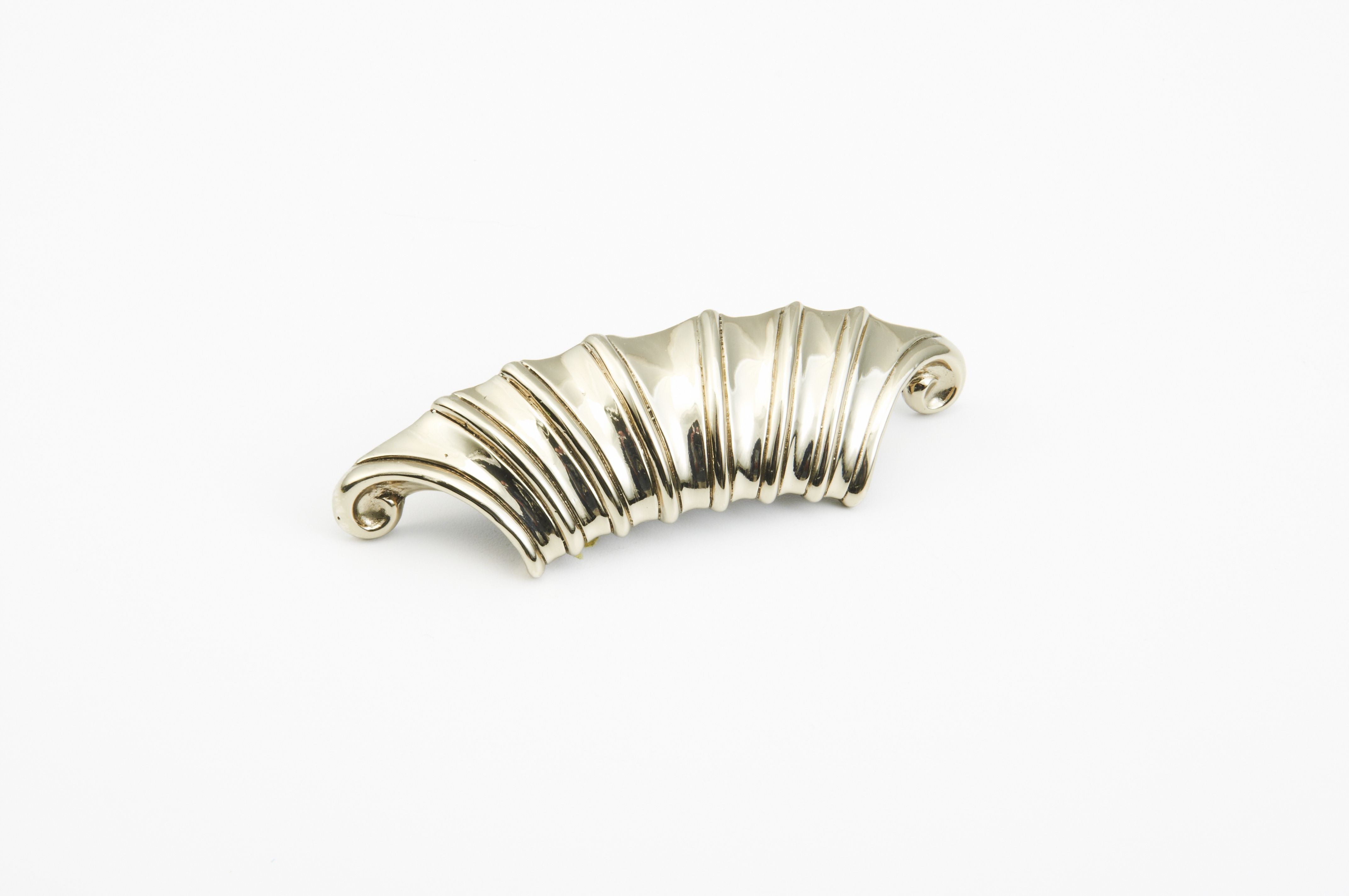 Schaub 915-WB 2" Center to Center French Court Cabinet Pull White Brass Finish Sparrow Supply