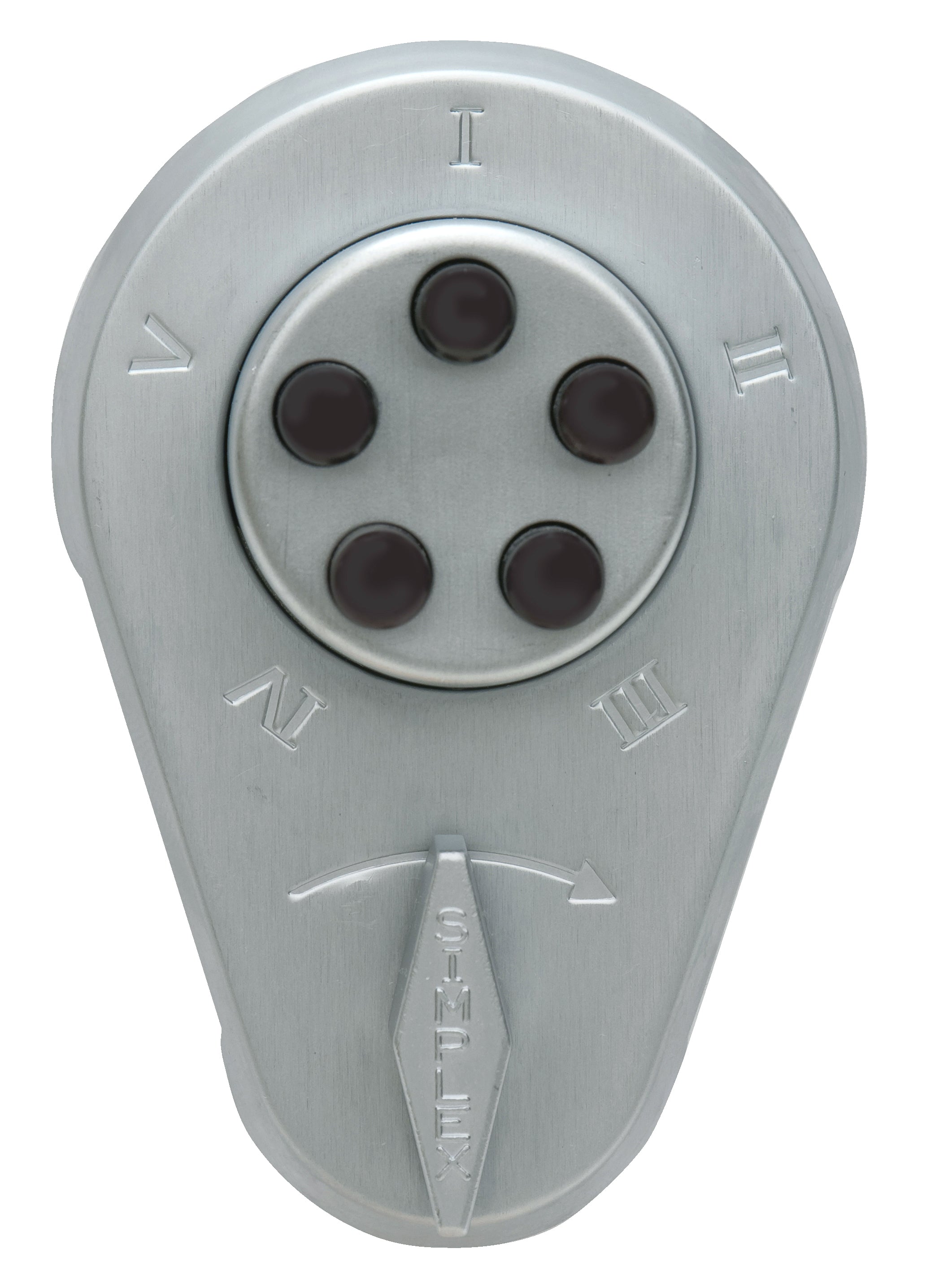 Kaba Simplex 91726D Auxiliary Lock with Thumbturn; Deadlocking Spring Latch with Latch Holdback for 1-3/8" to 1-1/2" Door Satin Chrome Finish Sparrow Supply
