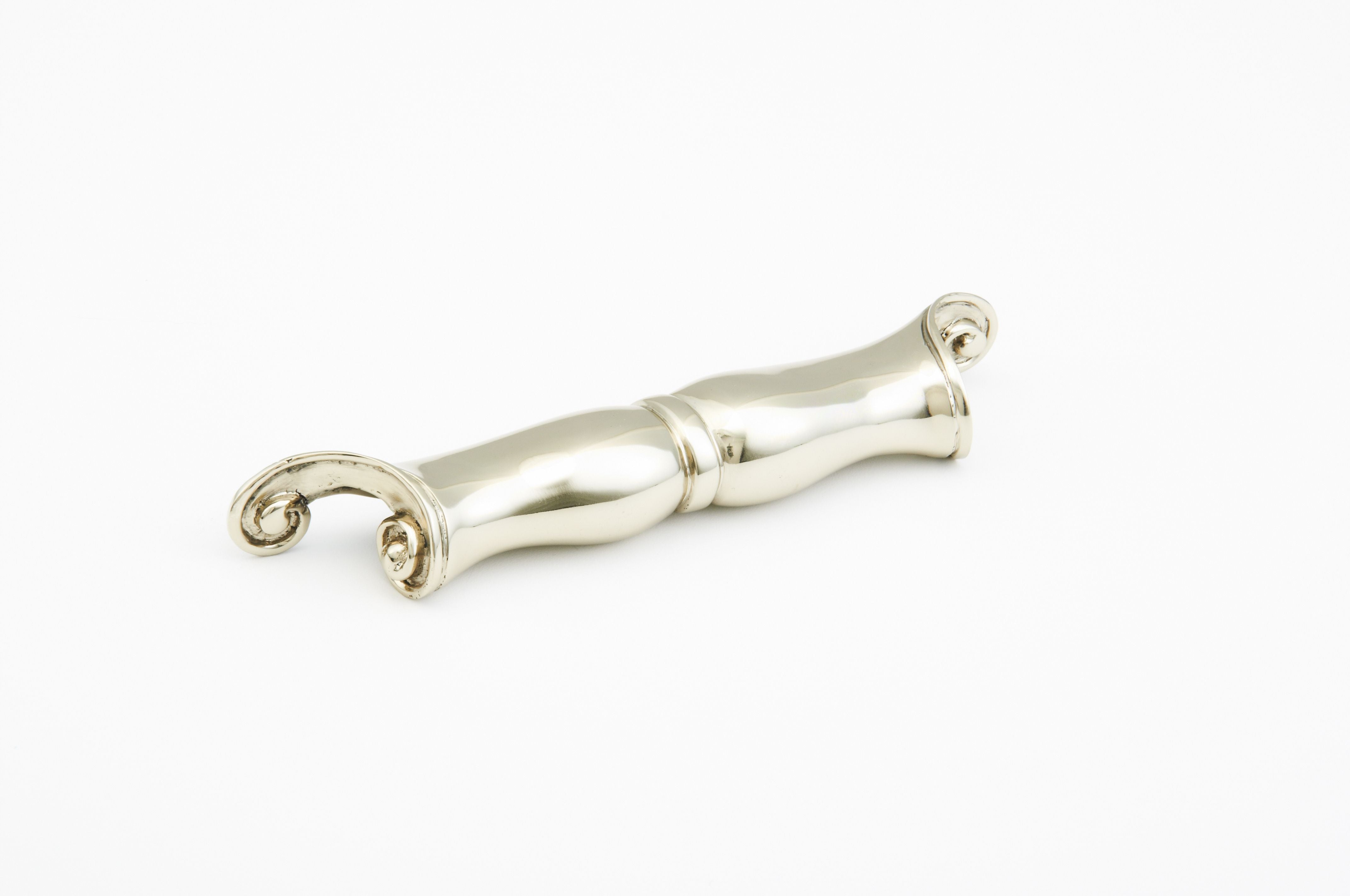 Schaub 919-WB 6-1/2" Center to Center French Court Cup Pull White Brass Finish Sparrow Supply