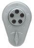 Kaba Simplex 91926D Auxiliary Lock with Thumbturn; Deadlocking Spring Latch with Latch Holdback for 1-3/4" to 2-1/8" Door Satin Chrome Finish Sparrow Supply