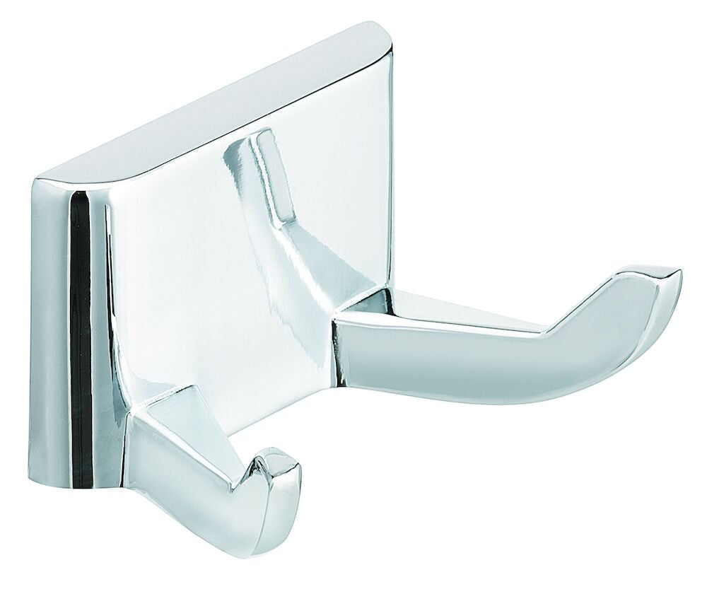 Bradley 932-000000 Robe Hook, Double, Polished Chrome