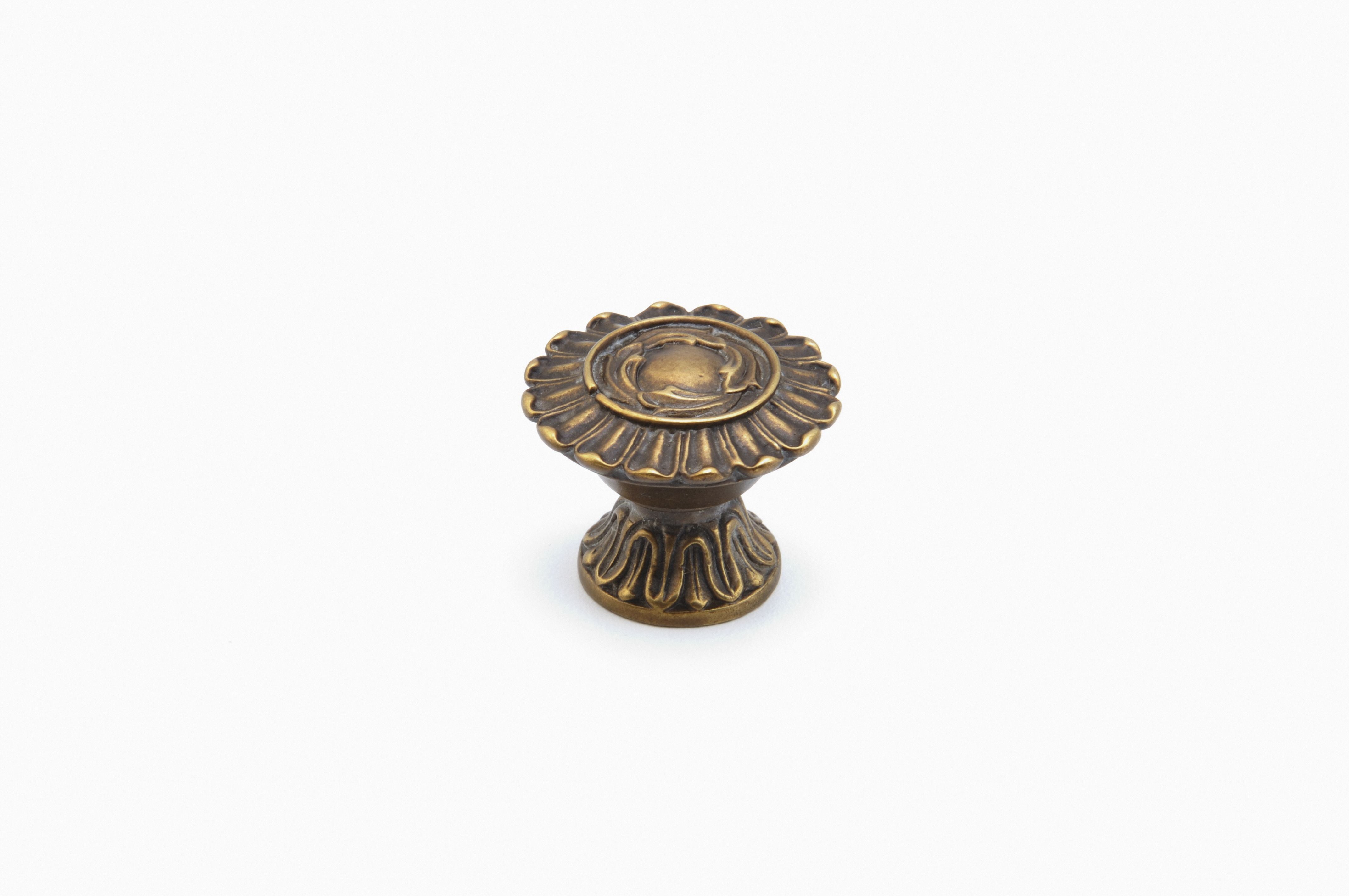 Schaub 936-DIA 1-1/4" French Court Cabinet Knob Dark Italian Antique Finish Sparrow Supply