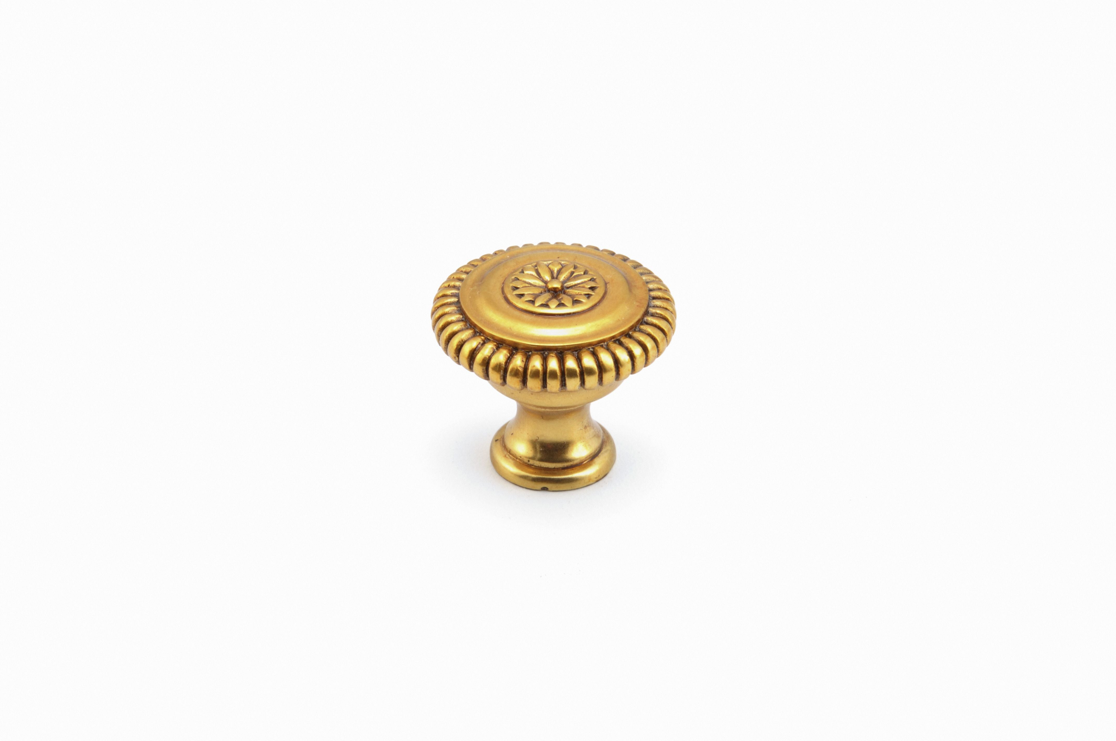 Schaub 968M-PAR 1-1/4" Beaded Sonata Cabinet Knob Paris Brass Finish Sparrow Supply