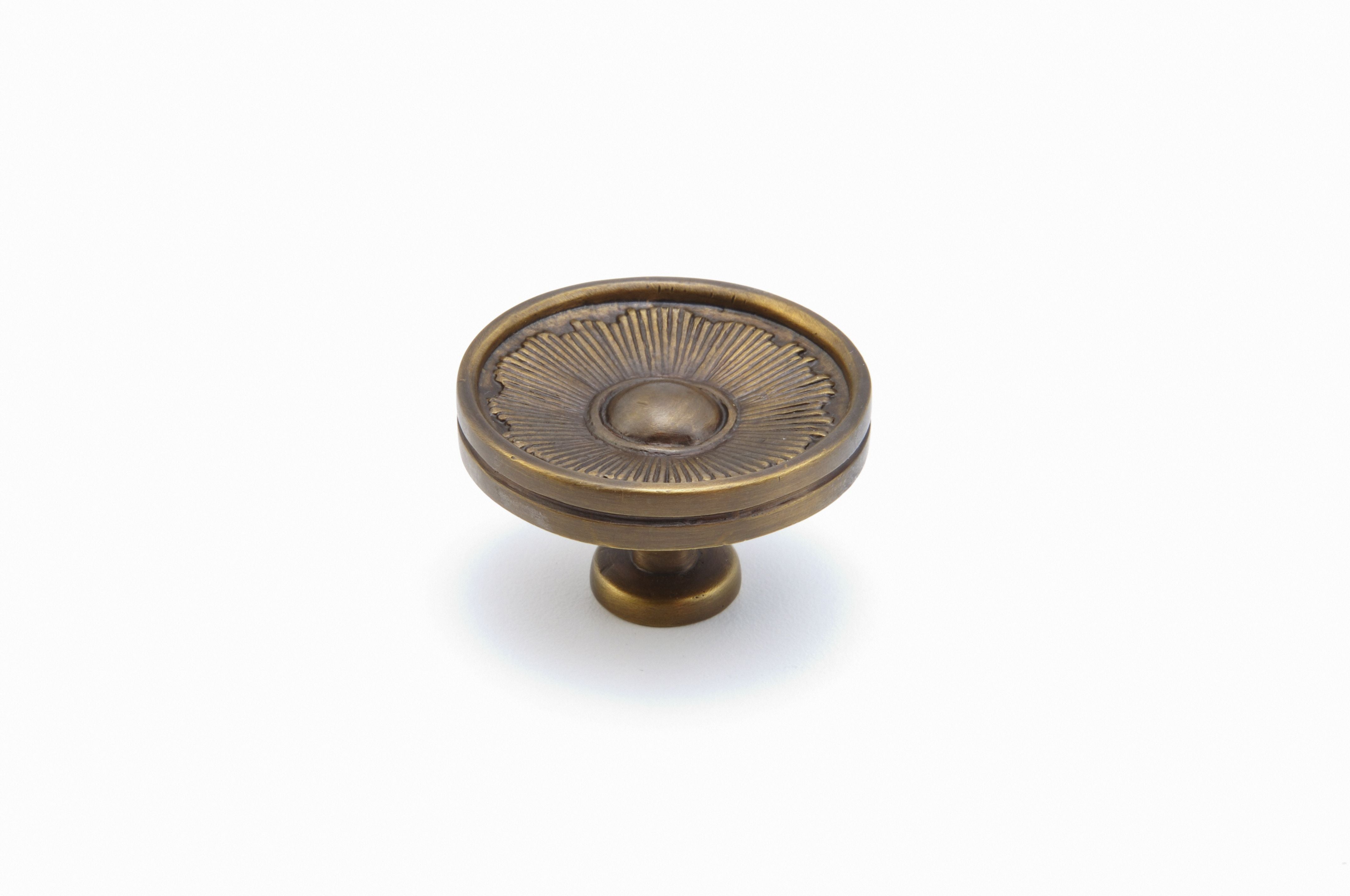 Schaub 972-ED 1-3/8" Sunburst Cabinet Knob Estate Dover Finish Sparrow Supply