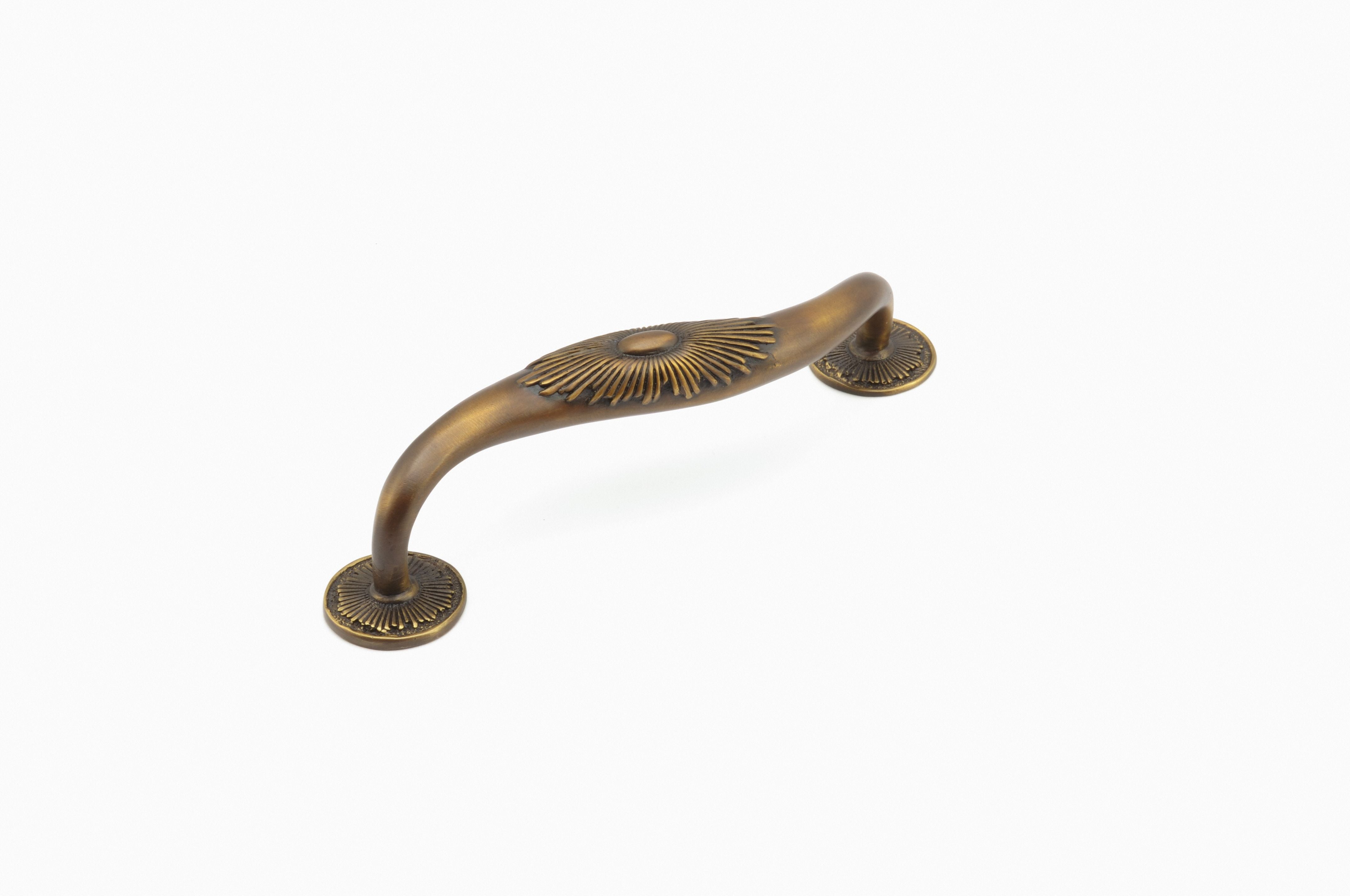 Schaub 975S-ED 5" Center to Center Sunburst Cabinet Pull Estate Dover Finish Sparrow Supply