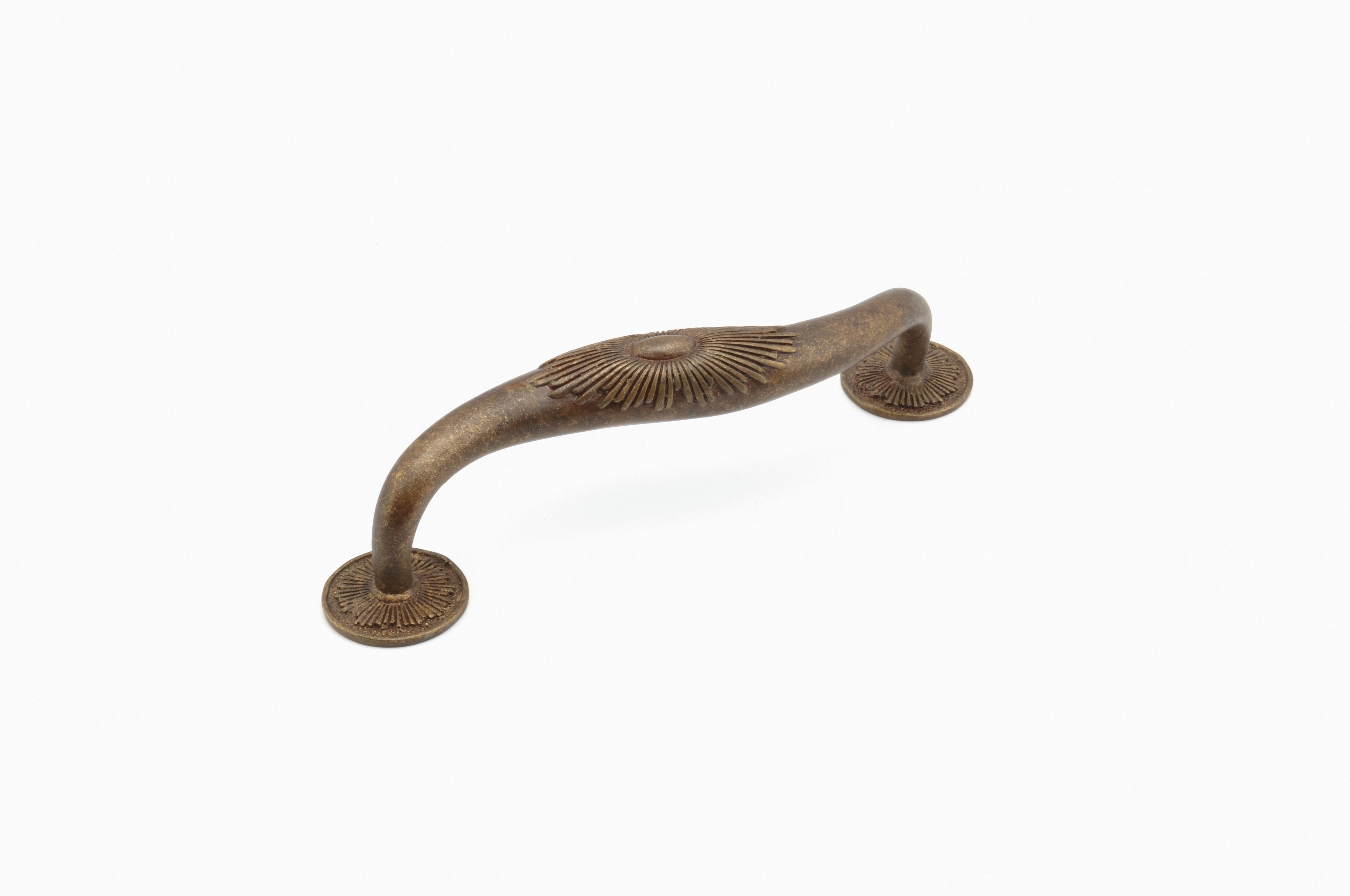 Schaub 975S-HLB 5" Center to Center Sunburst Cabinet Pull Highlighted Bronze Finish Sparrow Supply