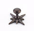 Schaub 982-DAB 3/4" Sonata Round Cabinet Knob with Star Backplate Dark Antique Bronze Finish Sparrow Supply