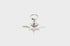 Schaub 982-PN 3/4" Sonata Round Cabinet Knob with Star Backplate Polished Nickel Finish Sparrow Supply