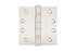 Emtek 9841432DSS Stainless Steel Pair of 4" x 4" Square Heavy Duty Ball Bearing Hinges Brushed Stainless Steel Finish