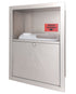 Bradley 989-000000 Needle Disposal Cabinet, Rec, SS Sparrow Supply
