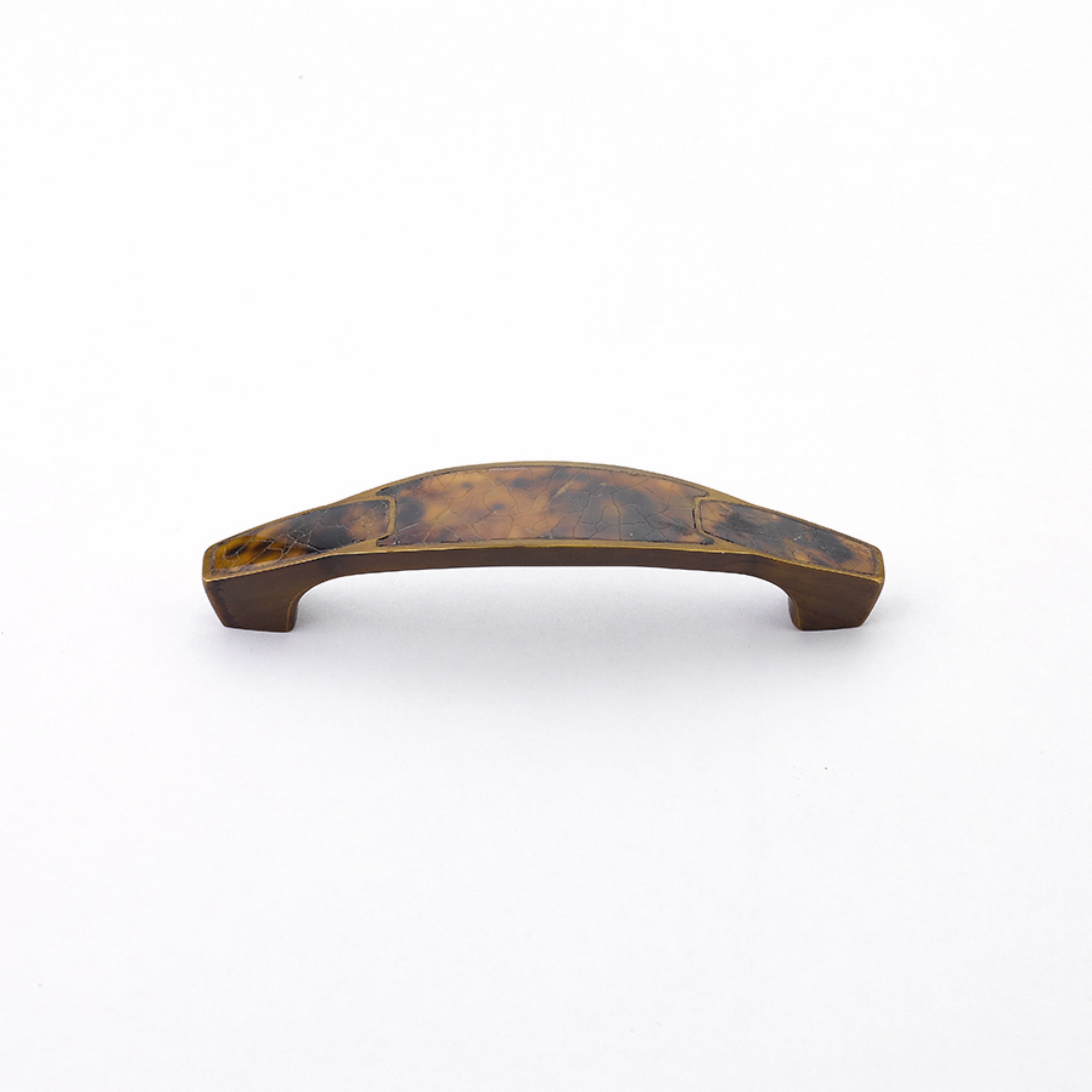 Schaub 992-4-PEN-ED 4" Center to Center Tiger Penshell Cabinet Pull Estate Dover Finish Sparrow Supply