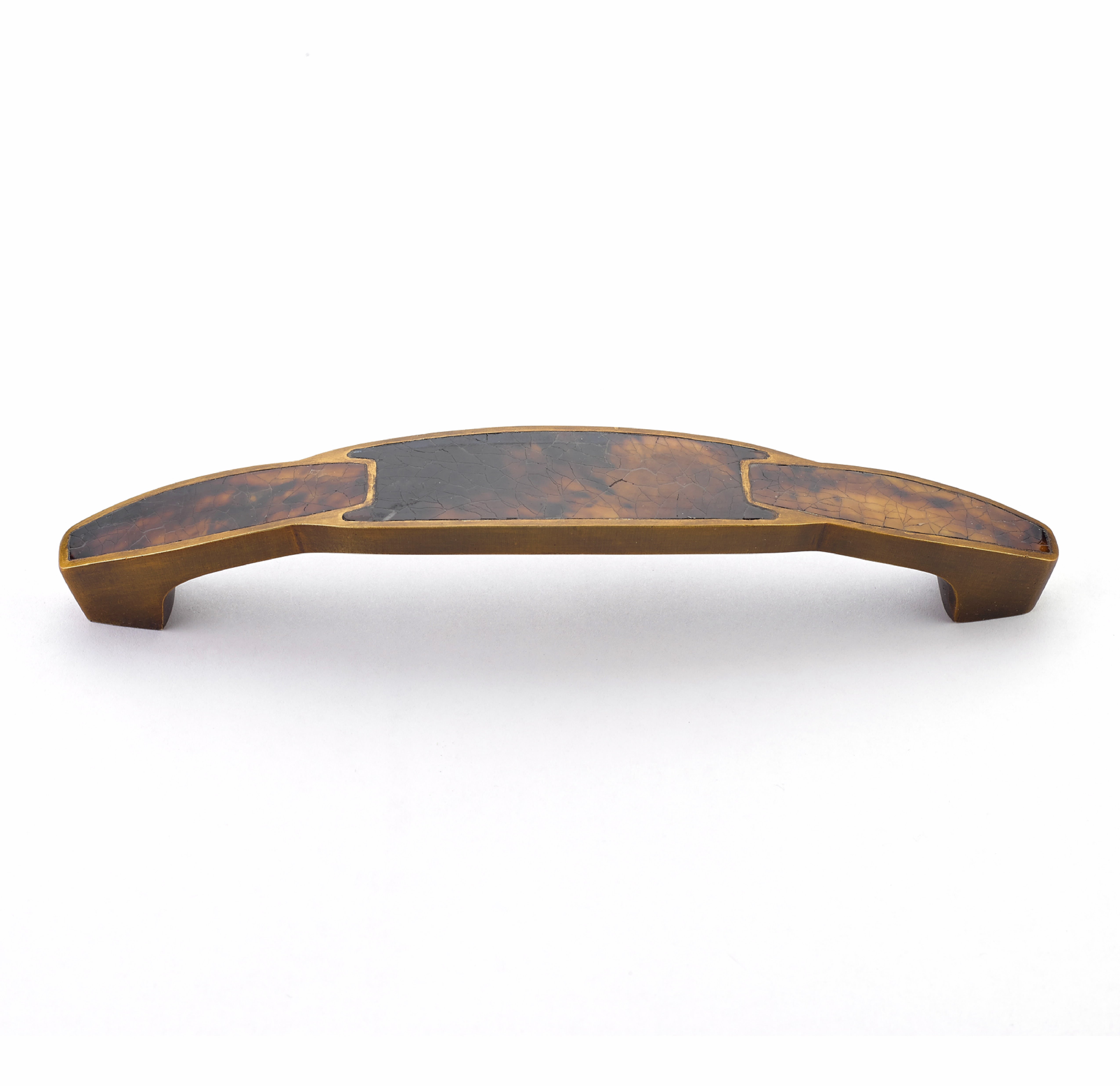 Schaub 992-6-PEN-ED 6" Center to Center Tiger Penshell Cabinet Pull Estate Dover Finish Sparrow Supply