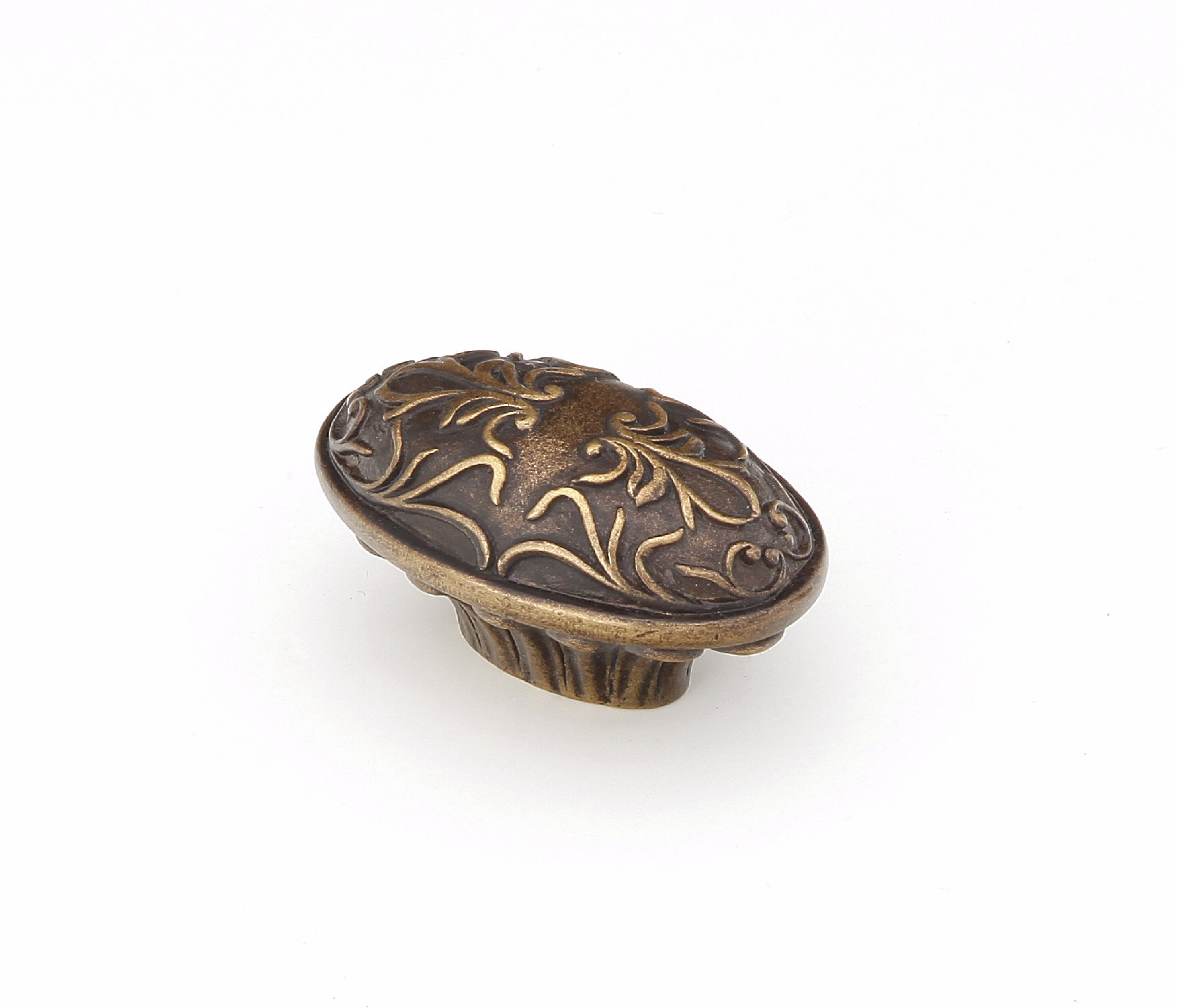 Schaub 993-DIA 5/8" Oval Cantata Cabinet Knob Dark Italian Antique Finish Sparrow Supply