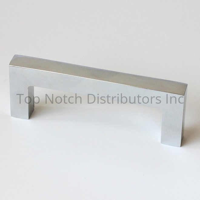 Rusticware 993CH 3" Modern Square Cabinet Pull Bright Chrome Sparrow Supply