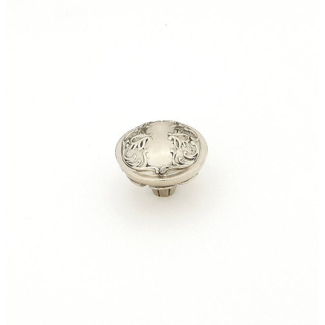 Schaub 994-WB 1-1/4" Cantata Cabinet Knob White Brass Finish Sparrow Supply