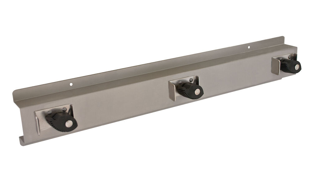 Bradley 9955-000000 Mop & Broom Holder, Stainless Steel Sparrow Supply