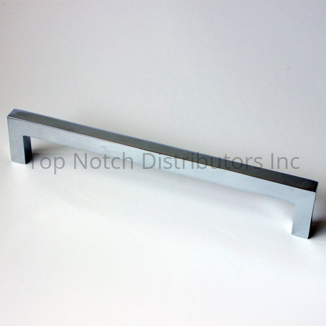 Rusticware 996CH 7" Modern Square Cabinet Pull Bright Chrome Sparrow Supply