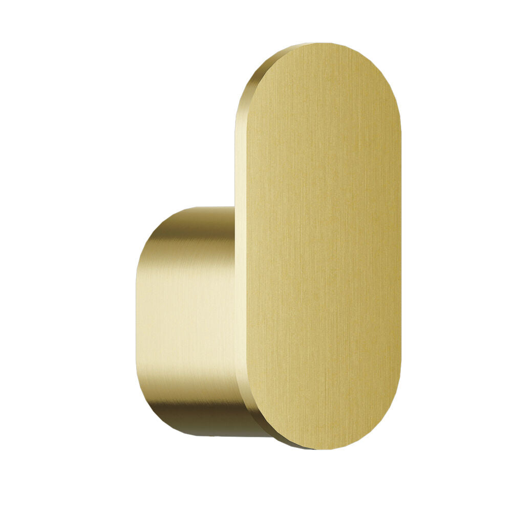 Bradley 9B1-110000-BR Robe Hook- Stainless-Surface Mtd, Single Hook Brushed Brass