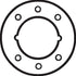 Don-Jo AR335613 Hole Filler Plate for Grade 1 Key in Lever for 1-3/8" Doors Oil Rubbed Bronze Finish