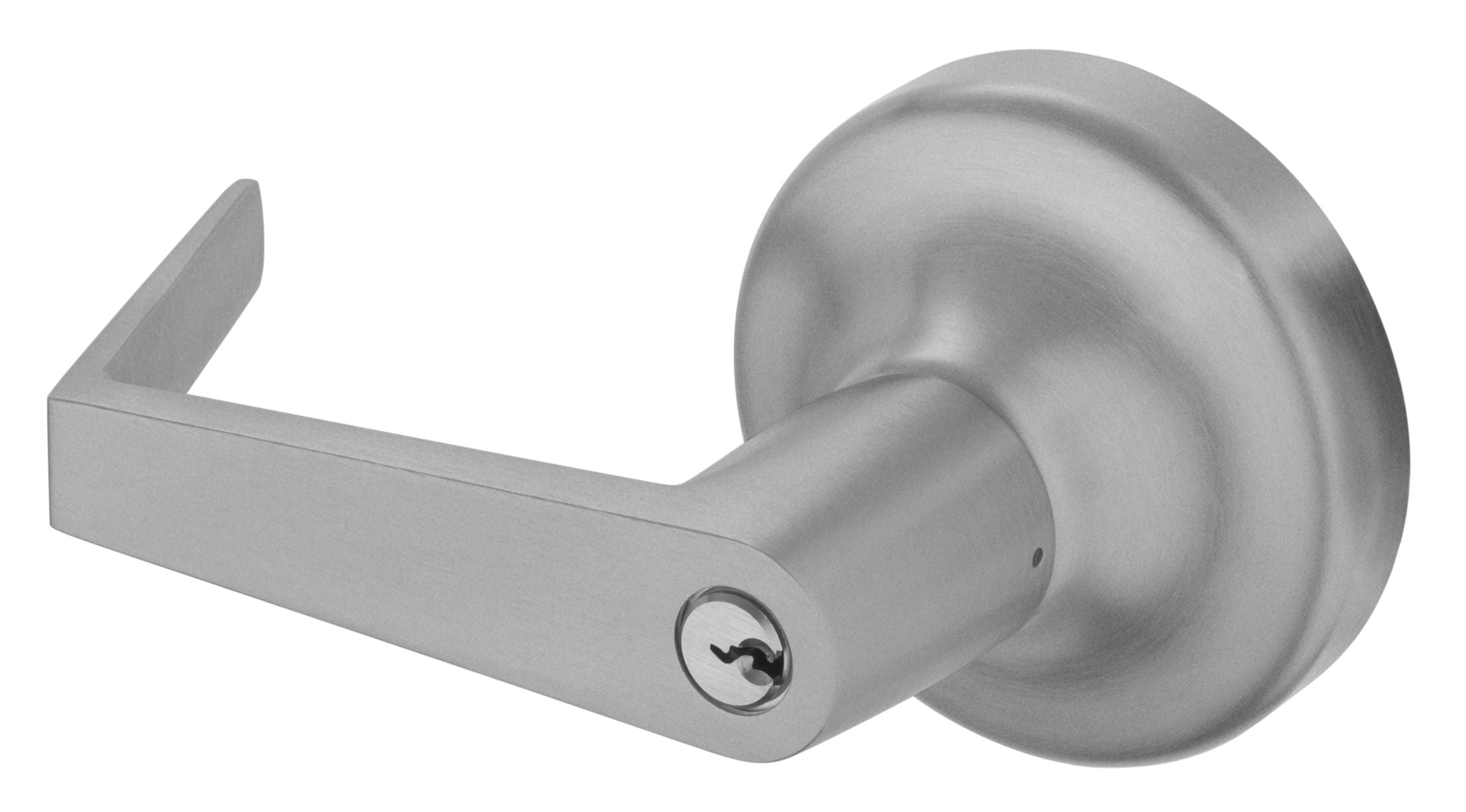 ASSA Abloy Accentra AU446F689 Augusta Key in Lever Classroom Rose Exit Device Trim 689 Aluminum Finish