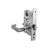 ASSA Abloy Accentra AUCN8807FL626LC Entry Mortise Lock with Augusta Lever and Camden Escutcheon Less Cylinder with 2815 Curved Lip Strike Satin Chrome Finish Sparrow Supply